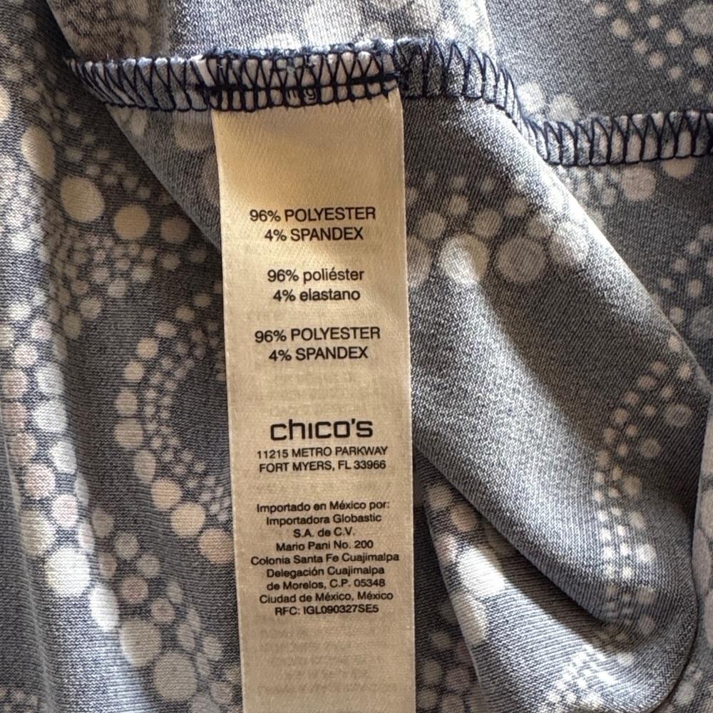 Chico's Navy and Purple Paisley Crisscross-Back Midi Dress Size 0 - Picture 8 of 8